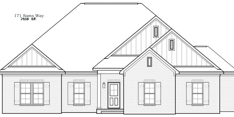 171 Sams Way Front B&W