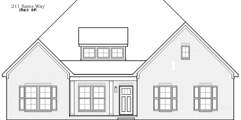 211 Sams Way Front B&W